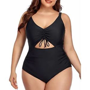 Daci Swim Daci Women Plus Size Cutout One Piece Swimsuits V Neck